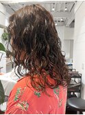 原宿スパイラルパーマウェーブヘアくるくるパーマくせ毛風パーマ