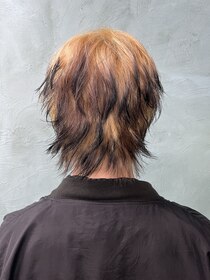 カー(KAH) エンドカラー　デザインカラー　三毛猫カラー　キツネカラー