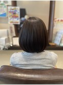艶々切りっぱなしボブ　　30代/40代/50代/60代