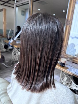ラボヌールヘアーノーブル 新越谷店(La Bonheur hair noble) 極上髪質改善/切りっぱなしボブ【美髪】【イメチェン】