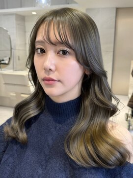 ミズチャーム(Ms.CHARM) 【高瀬陽介】ブリーチなしダブルカラー×オリーブベージュ