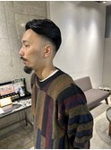 海外バーバー風オールバック