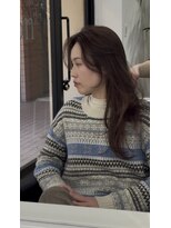 ミヨン 京都烏丸店(miyon)&nbsp;【miyon】韓国レイヤーカット×暗髪カラー×髪質改善