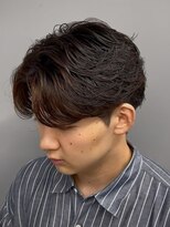 エルマーク 京都駅前(L-MARK) ニュアンスパーマ/センターパート/マッシュ/カルマパーマ/メンズ