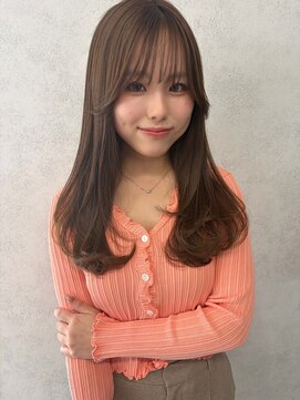フィガロ ウメダ(FIGARO UMEDA) ロングレイヤー/30代/マロンベージュ/ナチュラルベージュ