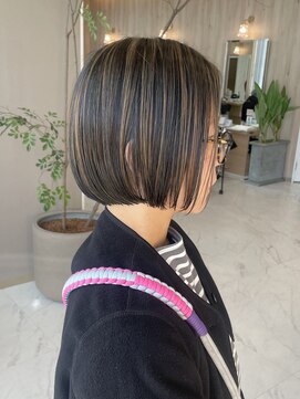 ユウヘアー 千代田橋店(U Hair) ハイライトボブ