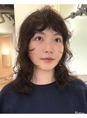 ドライパーマ/ロングレイヤーパーマ/コテ巻き風パーマ/