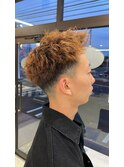 ツイストパーマ×フェード