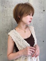 ロンドソル 四日市(Lond Sol)&nbsp;ひし形レイヤーボブハッシュ/顔周り/オリーブベージュ/四日市