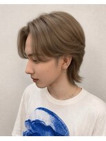 サンドナル メンズ 鹿児島天文館(sand NALU men's)&nbsp;ニュアンスウルフ/ダウンバング/スペインカール[鹿児島天文館]