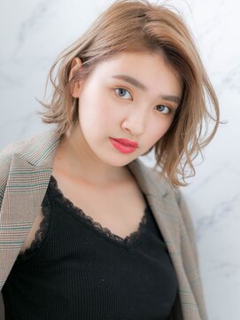 ローレン(LOREN) *LOREN*かきあげバングお洒落な抜け感無造作カールボブディ