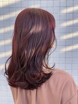 シェノン 奈良橿原店(CHAINON) レイヤーミディアム×ピンクカラー
