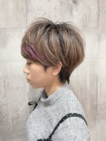 オーキッドバイヘアー(OrchiD.byhair) 美シルエットショート×パープルグレージュ