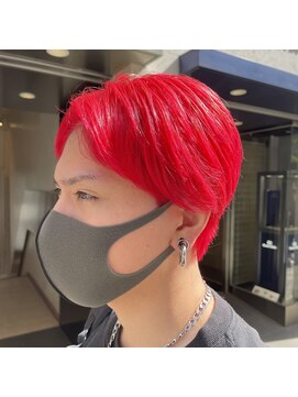 ギンザ ヘアー シロー(Ginza hair CIRO) 韓国ATEEZ風赤髪！