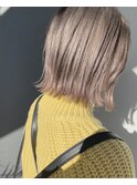 ハイトーンボブ♪ミルクティーベージュ
