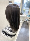 白髪ぼかし×コントラストハイライト♪