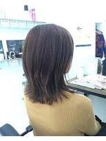 ヘアースタジオココルッチ(hair studio CoCo-Rucchi)&nbsp;くびれボブ×グレーベージュ