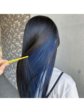グランツヘアー(Glanz hair) クリアブルーインナーカラー