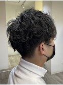 メンズ ショートスパイラルパーマ