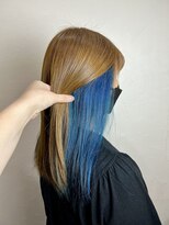 キャラ 池袋本店(CHARA)&nbsp;派手髪インナーカラー【インナーブルー】