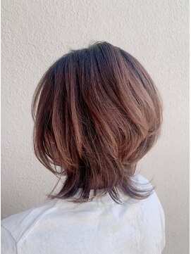 ユニックス UNIX 蕨店 くびれレイヤーミディアム×外ハネ