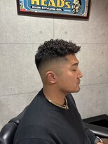 グロウヘアワークス(grow hair works)&nbsp;くるっくるパーマ×スキンフェード