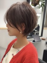 ラフ 立川(Laff)&nbsp;ショートヘアショートボブ白髪ぼかしハイライトカラーボブ