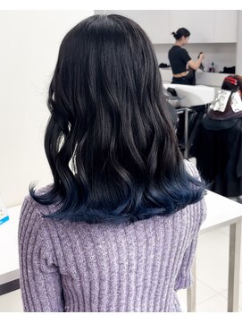 アライブ ハラジュク(ALIVE harajuku) 【ALIVE 夕貴】こだわりのブルーグラデーションカラー