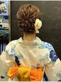 浴衣ヘアセット/浴衣アレンジ/シニヨン/zest吉祥寺nene