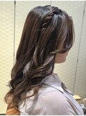 人気♪サイドねじりのハーフツイン♪