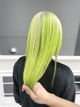 いろあそび 八王子 ホワイトベージュ×ライムグリーン