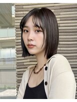 ガーデン オオタカノモリ(garden otakanomori)&nbsp;20代30代40代にオススメ◎暗髪シースルーボブ