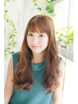 ウピス 飯田橋(upis) 甘めバングのウェーブカール