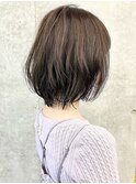 ＊ミディアムロングウルフボブディゆるふわウェーブ30代40代3