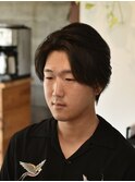 艶感毛流れセンターパート【メンズカット/倉敷/中島】