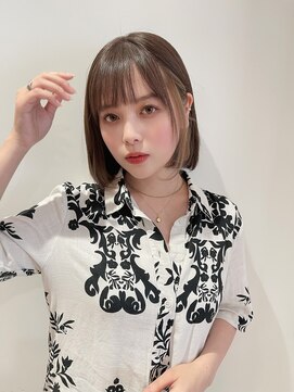 マイラ 銀座(myla) 美髪インナーハイライトカラーアプリコットオレンジくびれヘア