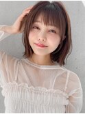 斜めバング愛され美髪艶感サイドバング結べるボブ#525f0904