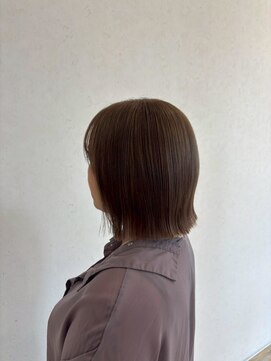 ヘアー ワークス ボナ 前橋店(HAIR WORKS bona.) 色とツヤで魅せる◎ワンランク上の大人ボブ/ショート/髪質改善