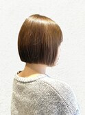 小顔見せ！髪質改善ツヤ髪秋カラー×韓国風ボブ