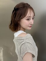 サンドイエナ 横浜店(sand yena)&nbsp;くびレイヤーボブルフネビージュ小顔ワンレンこなれミディ