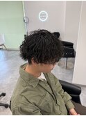 波巻きパーマ