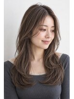 ラピッシュ 北習志野店 ロングレイヤー × グレージュ