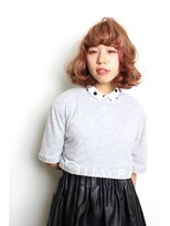 ヘアー アイス ルーチェ(HAIR ICI LUCE) ガーリー ゆるふわボブ ピンク