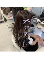 編みたらし　＠ヘアセット