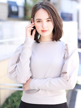 グランド(GRAND) エアリーミディ・黒髪・イヤリングカラー/20代30代40代/表参道