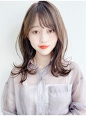 レイヤーミディ×シースルーバング［髪質改善/池袋&目白&大塚］