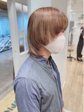 モリオフロムロンドン 松戸店(Morio from London) 【松戸 岩口】細かめハイライト韓国マッシュウルフ