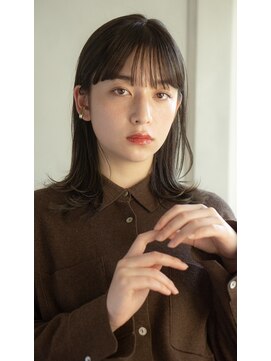 ガーデン ジングウマエ(GARDEN jingumae) 外ハネ/ミディアムレイヤー/黒髪/エアリーロング/縮毛矯正/美髪