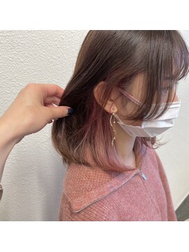 ヘアーアンドメイク シーク 吉祥寺(HAIR&MAKE SeeK) 【seek吉祥寺】『インナーカラー』×『ピンク&ベージュ』
