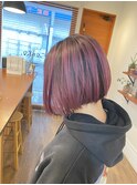 白髪×ピンクシャドールーツ